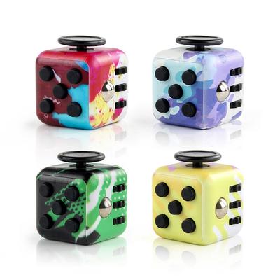 Nouveau Jouet Étrange Dés Décompression Impression UV Camouflage Dés Décompression Cube de Rubik Infini à Six Faces, Magie des Doigts