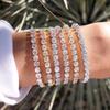 Zirconia Tennis Bracelet for Women Hip Hop Trendy Moissanite Crystal Bangle for Teen Girl Chain on The Hand Wedding Jewelry H027