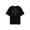 Li Ning Wade Collection T Shirts Unisex Black Crew Neck Moderate Straight Fit AHSS437-1
