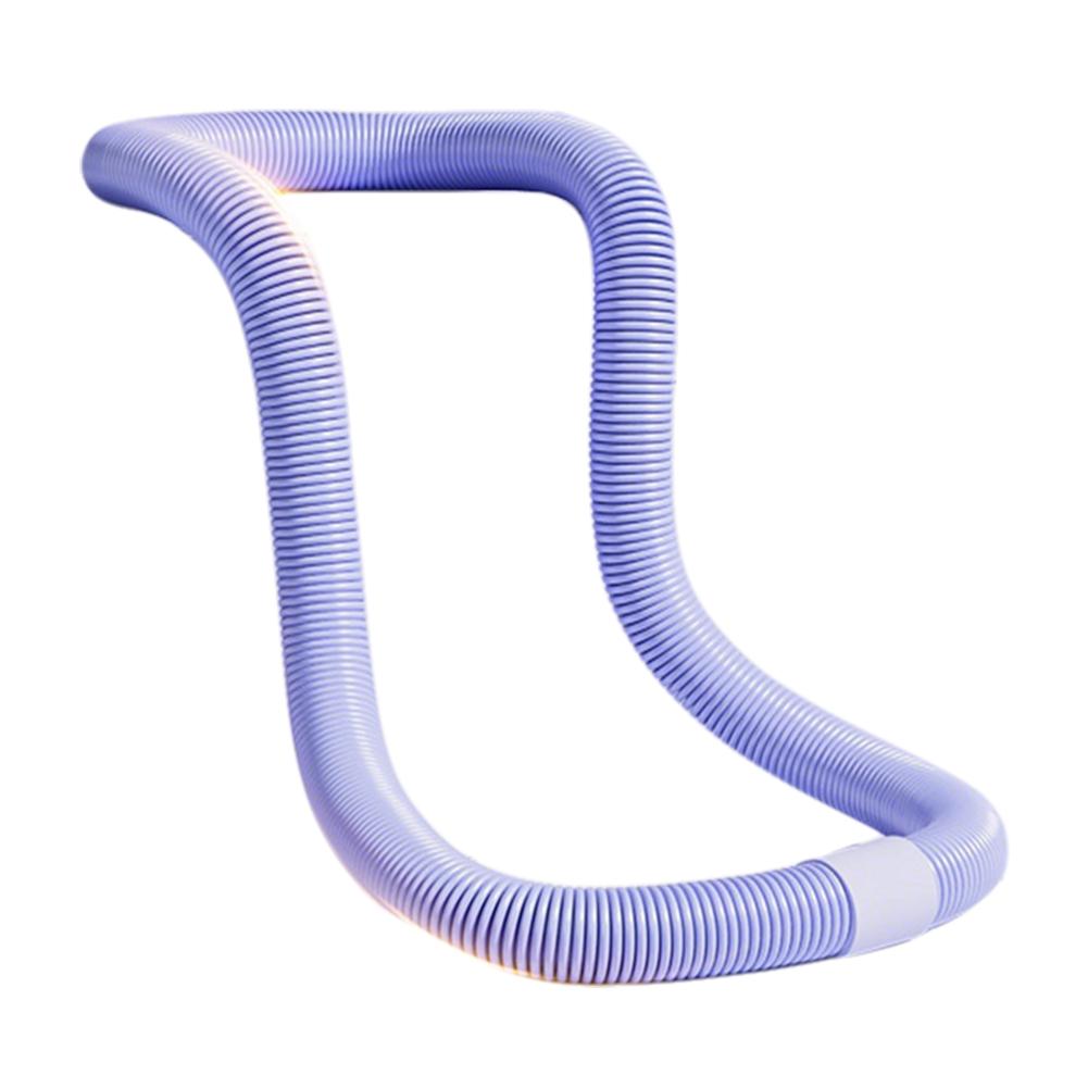 Weighted Fitness Hoop Portable Soft Spring Hoop Quiet Design Foldable Waist Toning Hoop Waist Training Circle for Fat Burning