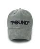 GRAM OUNCE POUND Pound Bold Logo 6-Panel Cap_Grey