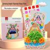 Dreamy Hand-Painted Polka-Dot Princess Dress-Up Sticker Book for Girls - Creative DIY Paste Painting Toy