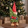 Rustic Holiday Table Centerpieces Resin Gnome Ornament, Hand Painted Nordic Style Dwarf Figurine for Home Country Decor and Garden Decoration, Statue