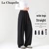 La Chapelle Women's Retro Relaxed Fit Wide-Leg Sweatpants