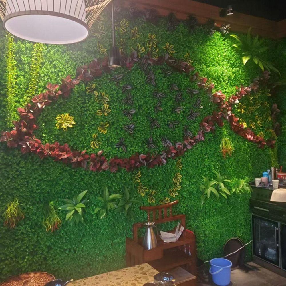 Sunflower Artificial Plant Wall Panel DIY Simulation Maple Plant Sheet  Privacy Screen