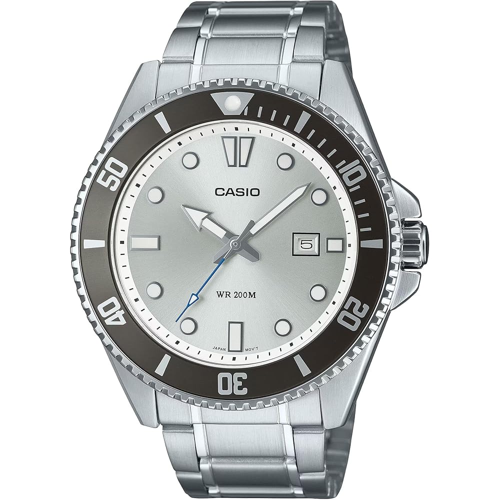 Casio Casual Watch Silver Bracelet Stainless Steel Water Resistant Fashion Accessory