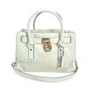 Shoulder Bag Leather Handbag Calfskin White Women Used