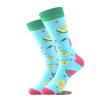 Happy Design Ctue Funny Socks Men Animals Food Pattern Sokken  Divertidos Jacquard Calcetines Unisex Hip Hop Skateboard Sox