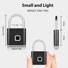 Smart Fingerprint Identification Lock,One Key To Open The Fingerprint Lock,USB Rechargeable,Suitable For School Lockers,Luggage
