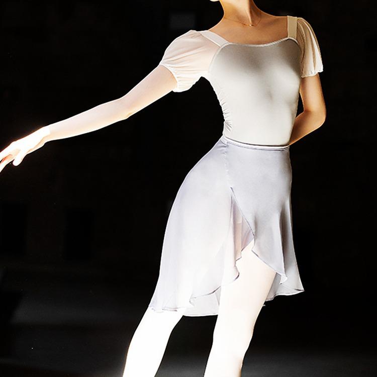 

Women s Puff Sleeve Ballet & Gymnastics Leotard M сірий колір