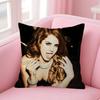Singer Lana cool Del Rey Doublesided Printed pillow cover Short plush Suitable living rooms bedrooms sofas throw cushion cover