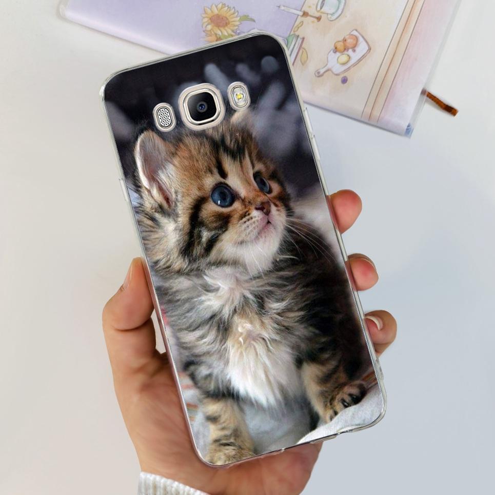 

For Funda Samsung Galaxy J5 2016 Phone Case Cute Cat Dinosaur Soft Silicone Cases For Samsung J5 2016 J510 Back Cover Bumper Galaxy J5 2016 J510F