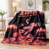 Elvira Herrin der Dunkelheit Flanell-Kuscheldecke Weich Warm Gemütlich für Sofa Bett Innen Haus Schlafzimmer Gebrauch
