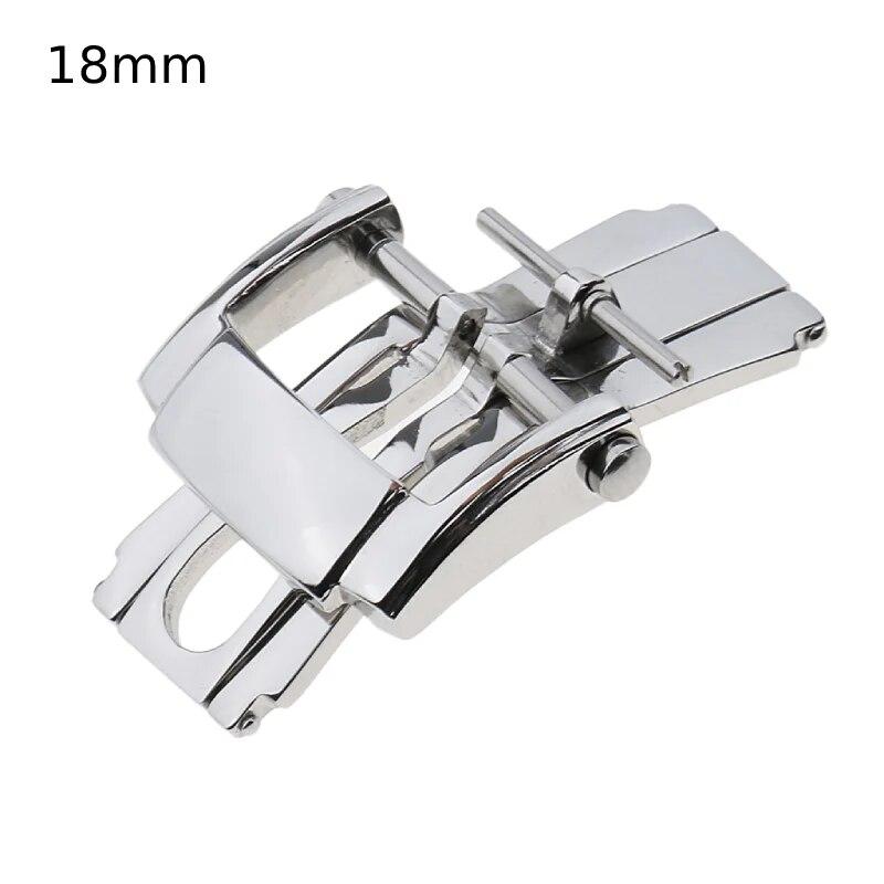 

Застежка-бабочка из нержавеющей стали для часов, металлический ремешок для часов, 16 мм, 18 мм, 20 мм, 22 мм, застежка ремешка для часов Style A-18mm
