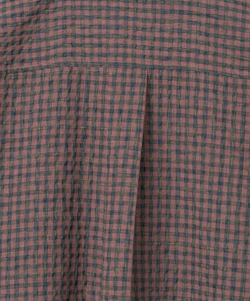 MILLO ARCHIVE Box Check Roll-Up Shirt [Smoke Pink]
