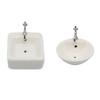 1:12 Dollhouse Miniature Bathroom Sink Ceramic Wash Basin Model Accessories Toys