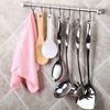 Stainless Steel Wall Hook Hanger Coat Robe Towel Hat Clothes Rack for Kitchen Bathroom