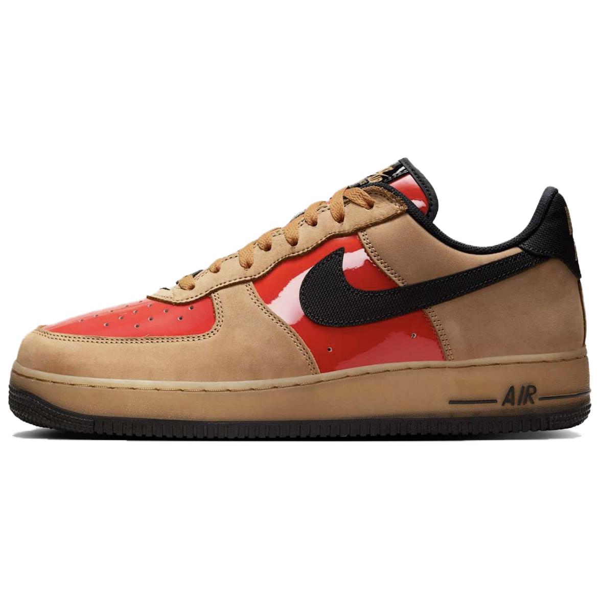 

Nike Air Force 1 Low World Tour Pack - кроссовки унисекс Shanghai Brown Flax Light-Crimson FZ3081-200 40.5