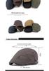 Unisex Spring/Summer Cotton Flat Cap: Retro British Fashion Forward & Casual Beret