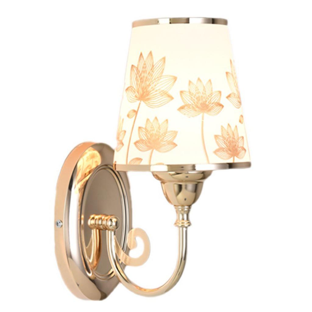 LED Wandleuchte für Nachttisch Modern Stilvoll Metall Warmes Licht Wandlampe mit Schaltersteuerung für Schlafzimmer Wohnzimmer