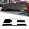 Rear Window Decor Sticker Decal Trim for Ford F150 2015- Black N Flag