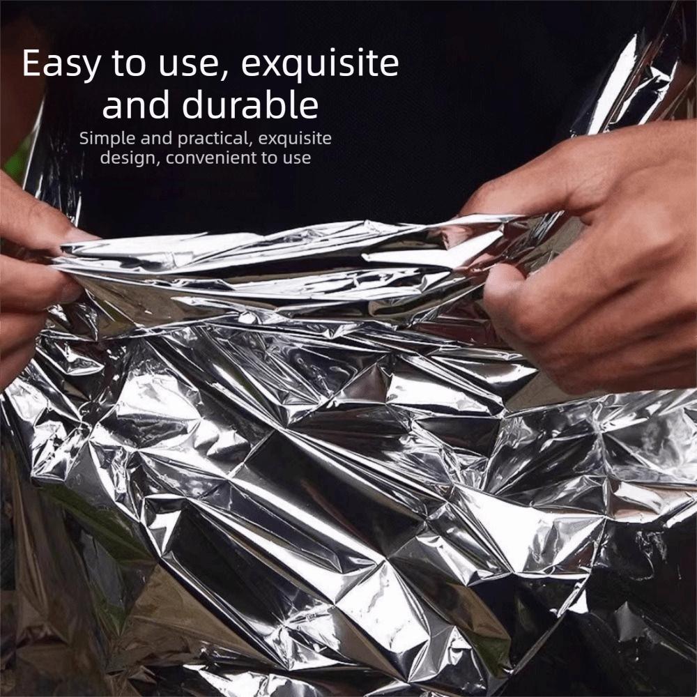 Waterproof Survival Blanket Windproof Foil Blanket Camping Mat Pad Space Blanket Marathons