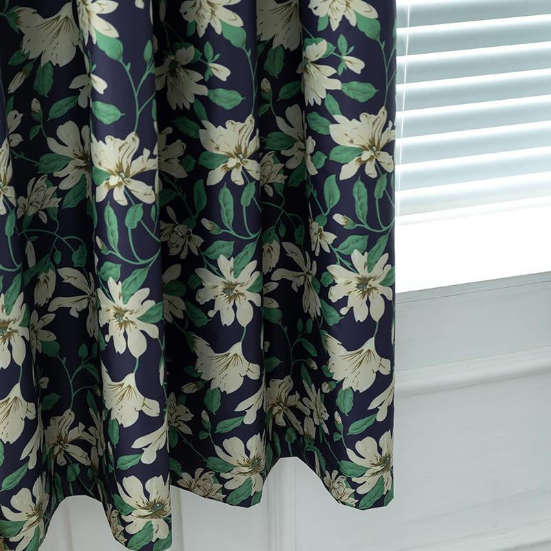Outdoor Waterproof Blackout Curtains Balcony Blackout Curtains Waterproof And Oil-Proof Printed Curtains Finished Products