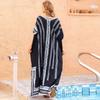 Ethnic Style Printed Resort Robe Large Size Beach Sunscreen Shirts Bikini Outer Cover Shirts Women's Casual Dresses