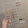 Frosted Nail Tip Storage Book - Wearable Manicure Display Board with Transparent Template
