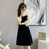 2023 Women's Autumn Embroidered Crane Knit Pullover: Slimming Long Sleeve Base Layer Top