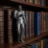 Historical Ornament Medieval Knight Bookshelf Decor, Armored Statue, Unique Gothic Library Figurine for Gifts Book Lovers Lovers, Fantasy Home