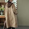 Abrigos de algodón con capucha de talla grande a la moda de invierno para mujer, chaquetas parkas largas y gruesas, cortavientos
