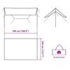VidaXL Bâche de camping vert 500x294 cm imperméable, bâche, bâche imperméable, bâche de camping légère, bâche d’abri, bâche 94667