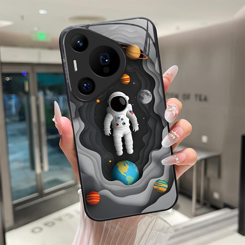For Huawei Pura 70 Pro Plus P60 P40 Lite Pro Nova 7i 6 SE Tempered Glass Phone Case Protection Cool Dragon Tiger Hard Back Cover