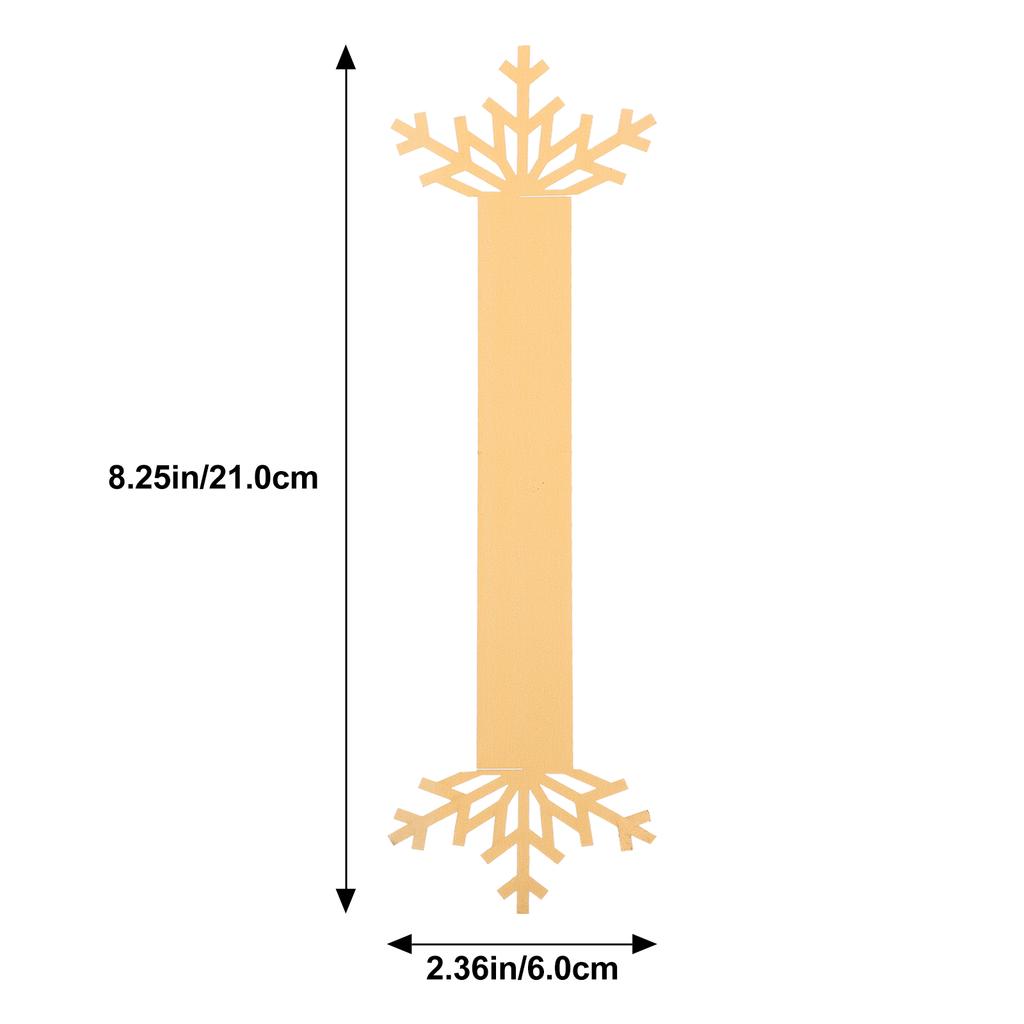 25Pcs Xmas Napkin Buckles Snowflake Design Paper Napkin Rings for Christmas Table Decor Holiday Party Dinner Table Decors