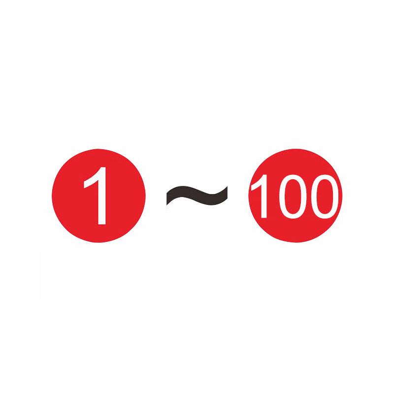 Guanfeng 1.5cm Round PVC Self-Adhesive Number Stickers