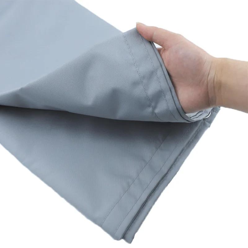 Grey Polyester Waterproof Privacy Screen Net Terrace Windproof Fencing Net Rainproof Sun Shading Sails Canopy
