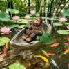 Monkey Figurine Resin Pond Ornament Decorative Aquarium Decoration for Gardeners, fishes Tank,