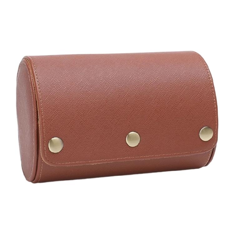 Elegant Leather Watch Storage Case Handmade Wristwatch Holder Carrying Box Women Jewelry Accessory Organiser