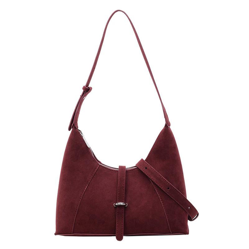 2025 Korean Women's Crescent Baguette Bag: Autumn Fashion Versatile Underarm Handbag