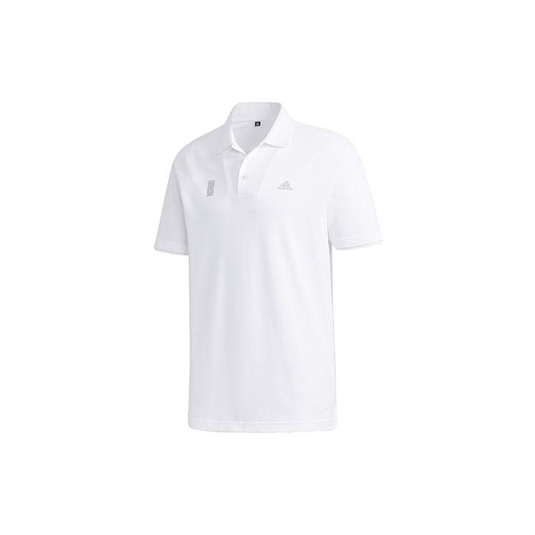 Adidas Polo Shirts Men's White Polo Collar Moderate Other GL0387