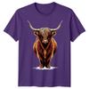 Highland Cow Animals Unisexs Tshirt Unisexs Tee Graphic Unisex Tee