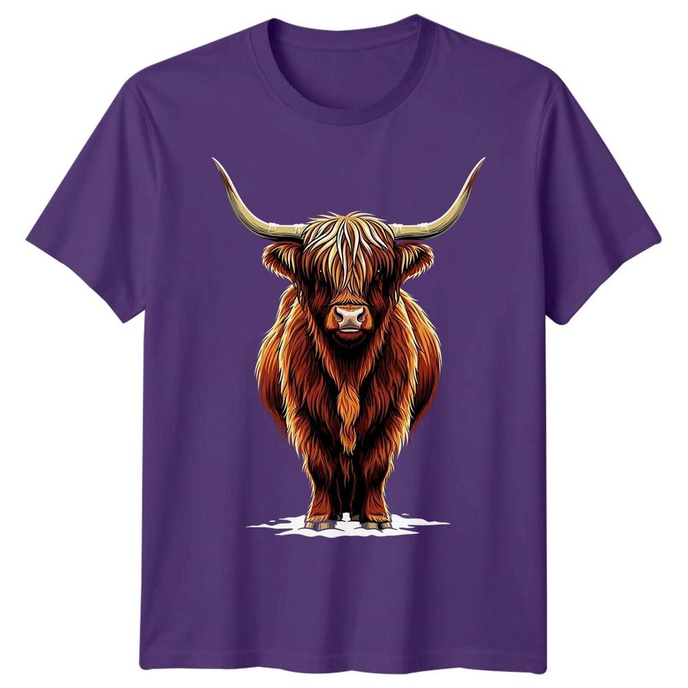 Highland Cow Animals Unisexs Tshirt Unisexs Tee Graphic Unisex Tee