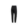 Adidas Drawstring Slim Fit Knitted Sports Pants Women Bottoms Black FM9252