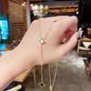 Niche design sense does not fade clavicle chain new fashion simple neck chain Japanese and Korean all-match light luxury titanium steel necklace women
