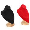 2 Stück Halsketten Mannequin Büste Ständer Herzförmig 3D Halsketten Büste Display Halter Mittel Rot Schwarz