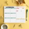 Weekly Planner Pad, 52 Letter Size Tear Off Sheets, 8.5” x 11” Undated Calendar Weekly Desk Planner Notepad, Daily Schedule Priorities To Do List