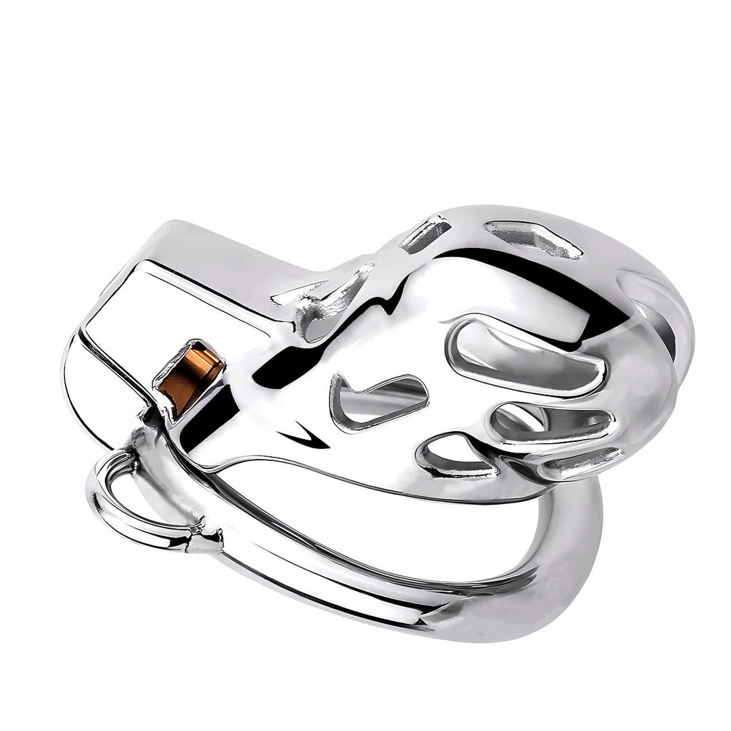 Wearable Male Chastity Lock Stainless Steel Metal CB Lock Penis Cage Slave Sex Toy Cock Ring Chastity Belt BDSM