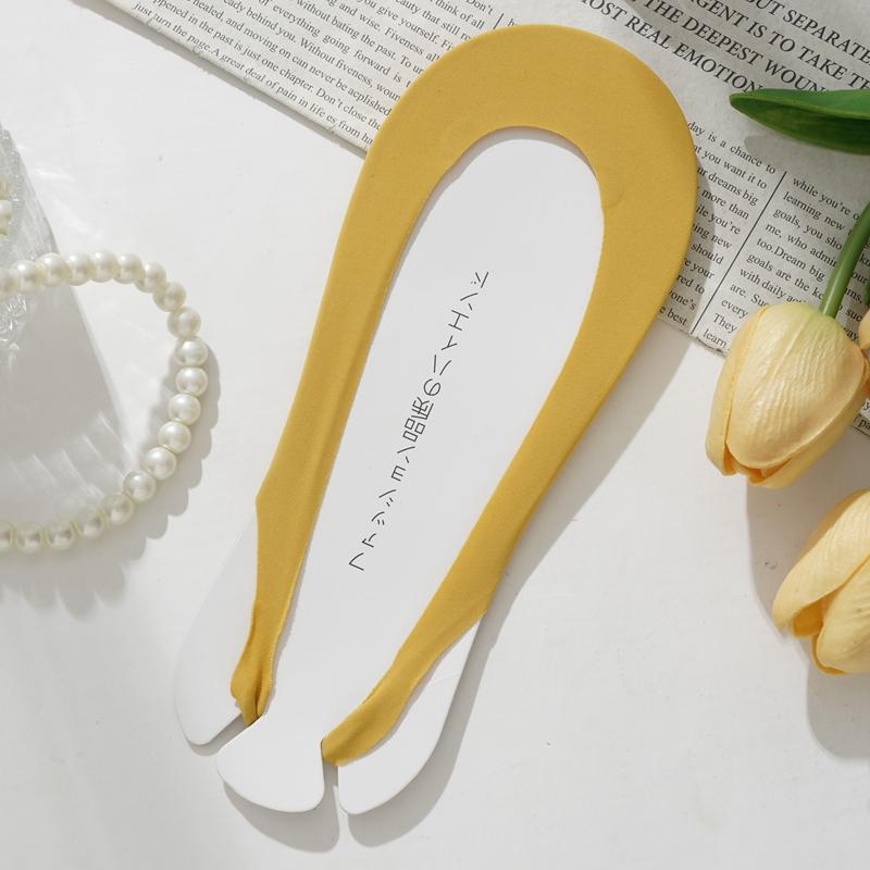 

Женские носки-лодочки с подвязками, весна и лето, тонкие силиконовые нескользящие носки-лодочки с хлопковой подошвой, непромокаемые, носки с коротким носком на высоком каблуке One size жёлтый