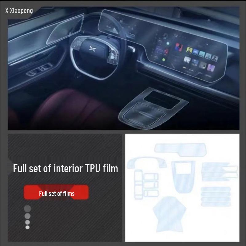 20-23 Xiaopeng P7/P7i Transparent TPU Center Console Dashboard Film